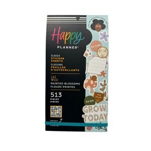 Happy Planner Classic Sticker Sheets Painted Blossoms 513 Pieces by Zae Wild